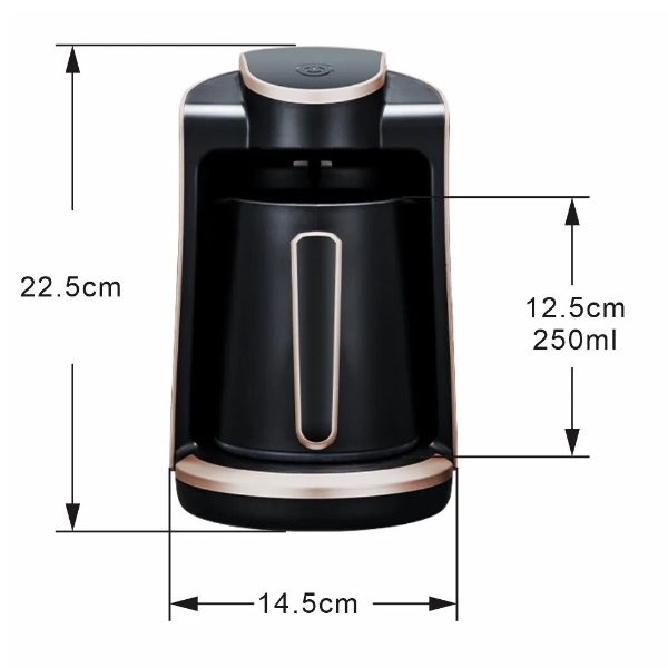 Household Automatic Turkish Coffee Machine Cordless Electric Pot AC 220~240V 400W Portable Travel Coffee Maker 250ml